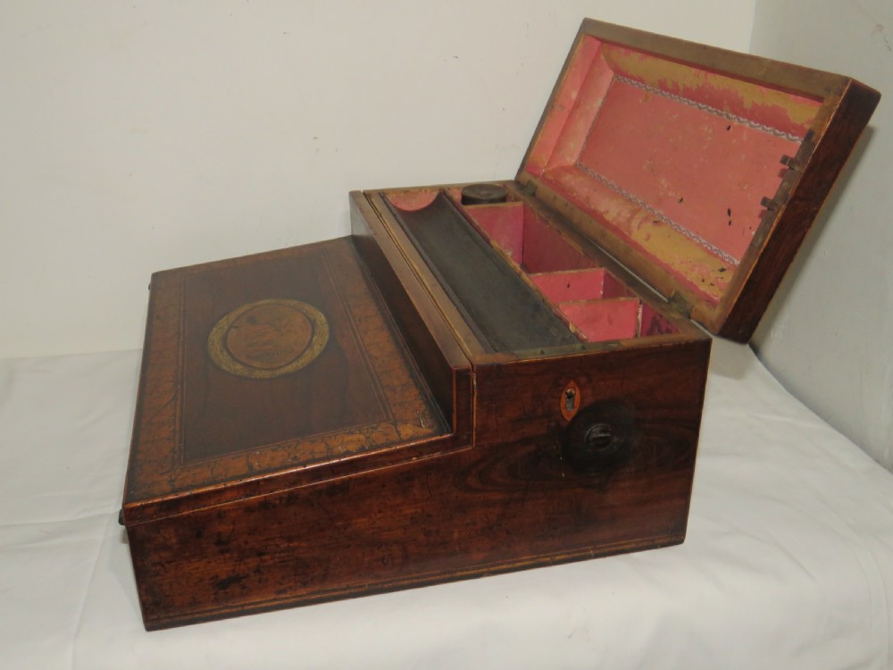Rosewood Writing Slope Late Regency View II