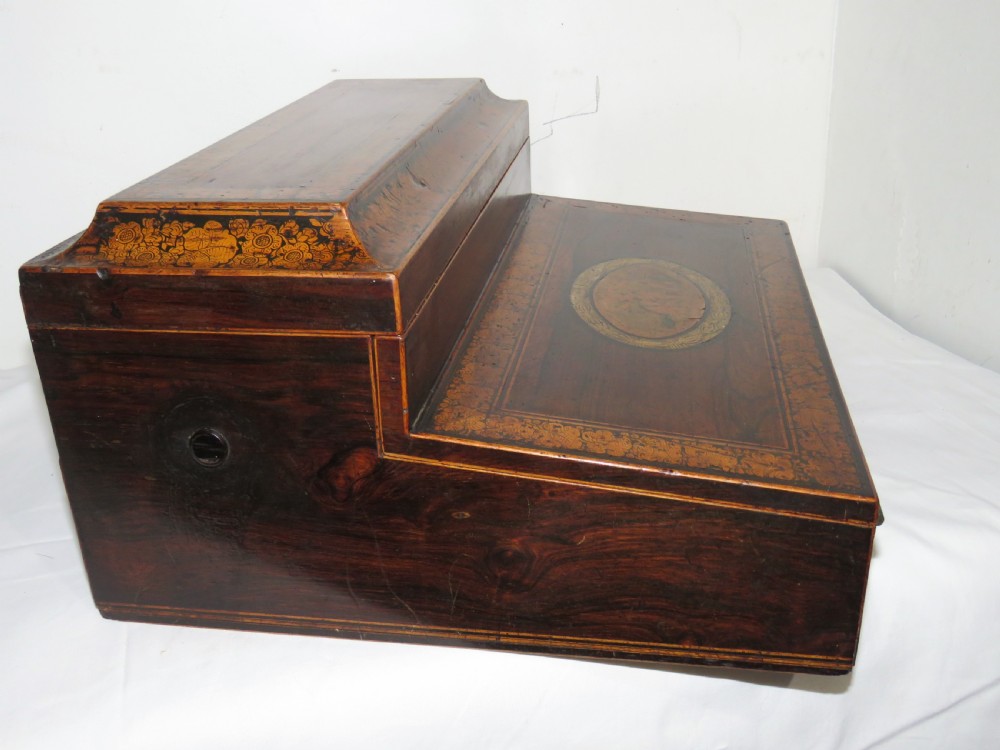 Rosewood Writing Slope Late Regency View III