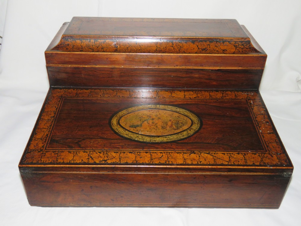 Rosewood Writing Slope Late Regency View IV