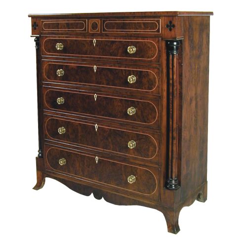 SCOTTISH YEW SECRETAIRE DESK - ADDITIONAL PHOTO 2