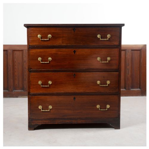 ANGLO INDIAN COLONIAL PADAUK CHEST OF DRAWERS - ADDITIONAL PHOTO 7