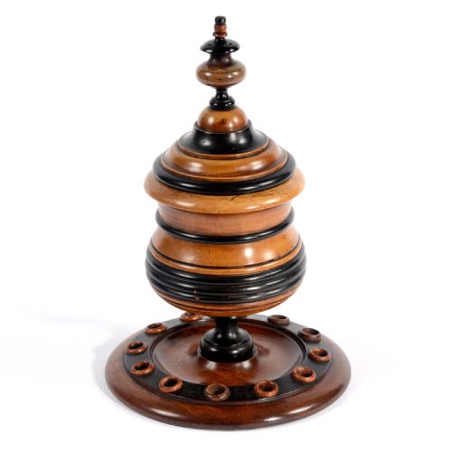 19TH CENTURY DUTCH FRUITWOOD TABLE TOBACCO BOX - ADDITIONAL PHOTO 5