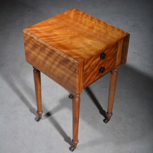 SATIN BIRCH BEDSIDE TABLE OR LAMP TABLE - ADDITIONAL PHOTO 3