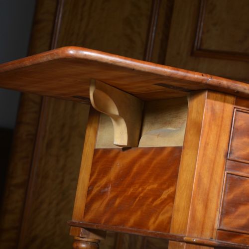 SATIN BIRCH BEDSIDE TABLE OR LAMP TABLE - ADDITIONAL PHOTO 4