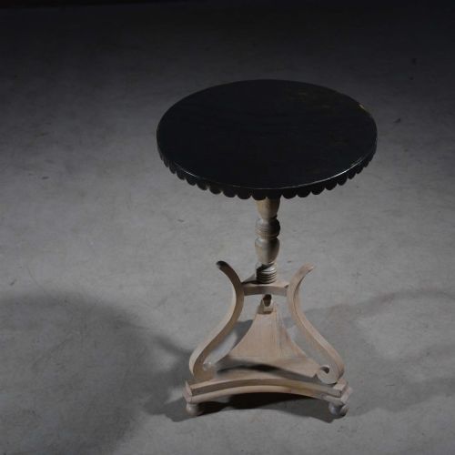 REGENCY TRIPOD TABLE WITH EBONISED TOP - ADDITIONAL PHOTO 8