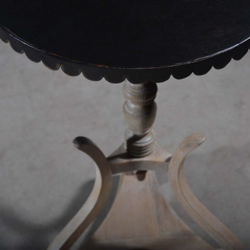 REGENCY TRIPOD TABLE WITH EBONISED TOP - ADDITIONAL PHOTO 9
