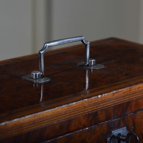 GEORGIAN YEW WOOD TEA CHEST CADDY - ADDITIONAL PHOTO 3