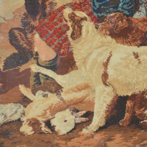 RICHARD ANSDELL JOHN CROSSLEY A PAIR OF CARPET MOSAIC PICTURES - ADDITIONAL PHOTO 3