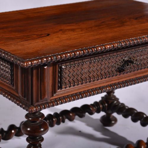 MINIATURE PORTUGUESE ROSEWOOD CENTRE TABLE - ADDITIONAL PHOTO 1