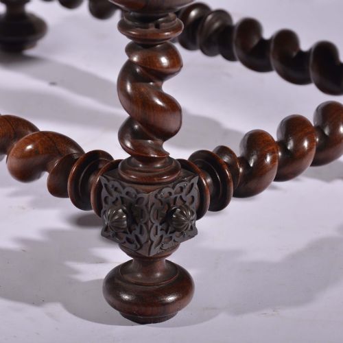 MINIATURE PORTUGUESE ROSEWOOD CENTRE TABLE - ADDITIONAL PHOTO 4