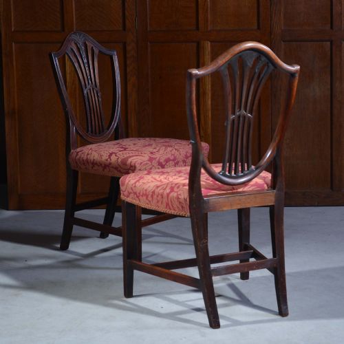 PAIR OF GEORGIAN MAHOGANY HEPPLEWHITE CHAIRS - ADDITIONAL PHOTO 8