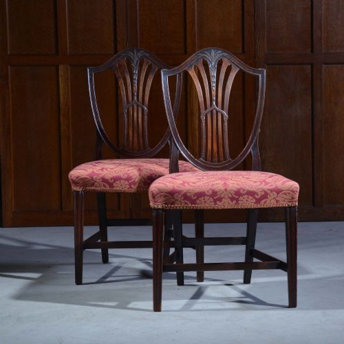 PAIR OF GEORGIAN MAHOGANY HEPPLEWHITE CHAIRS - ADDITIONAL PHOTO 9