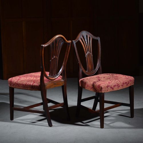 PAIR OF GEORGIAN MAHOGANY HEPPLEWHITE CHAIRS - ADDITIONAL PHOTO 10