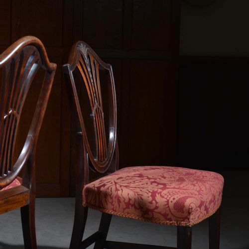 PAIR OF GEORGIAN MAHOGANY HEPPLEWHITE CHAIRS - ADDITIONAL PHOTO 11