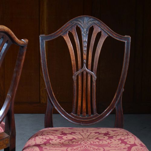 PAIR OF GEORGIAN MAHOGANY HEPPLEWHITE CHAIRS - ADDITIONAL PHOTO 13