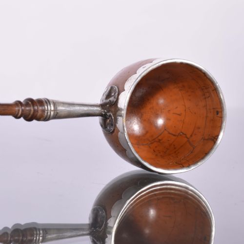 COQUILLA NUT SILVER AND TREEN TODDY OR PUNCH LADLE - ADDITIONAL PHOTO 4