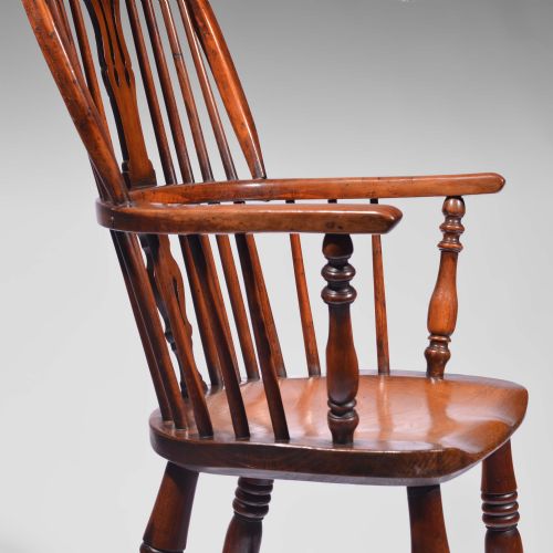 YEW HIGHBACK WINDSOR CHAIR - ADDITIONAL PHOTO 5