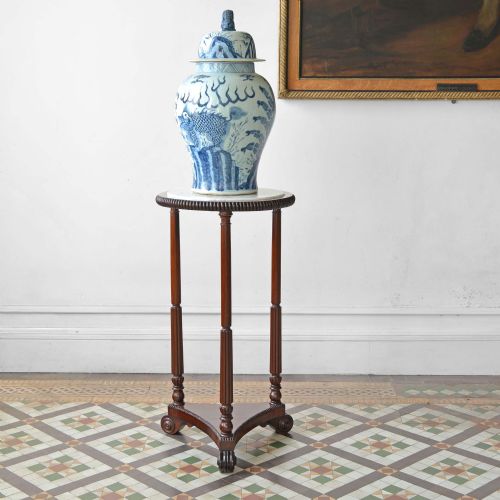 REGENCY ROSEWOOD PEDESTAL JARDINIERE STAND - ADDITIONAL PHOTO 6
