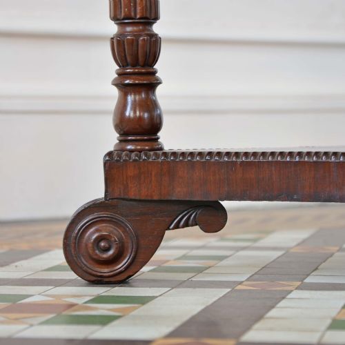 REGENCY ROSEWOOD PEDESTAL JARDINIERE STAND - ADDITIONAL PHOTO 5