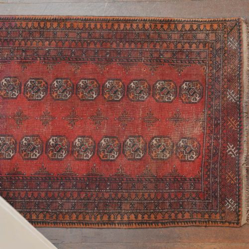 RED TEKKE TURKMEN CARPET - ADDITIONAL PHOTO 4