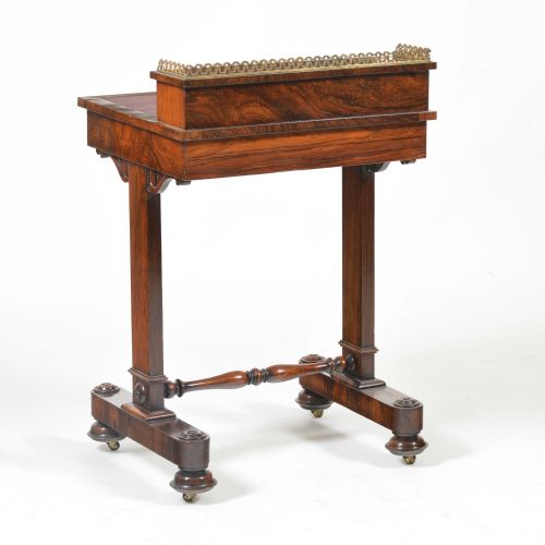 REGENCY ROSEWOOD WRITING DESK - ADDITIONAL PHOTO 1
