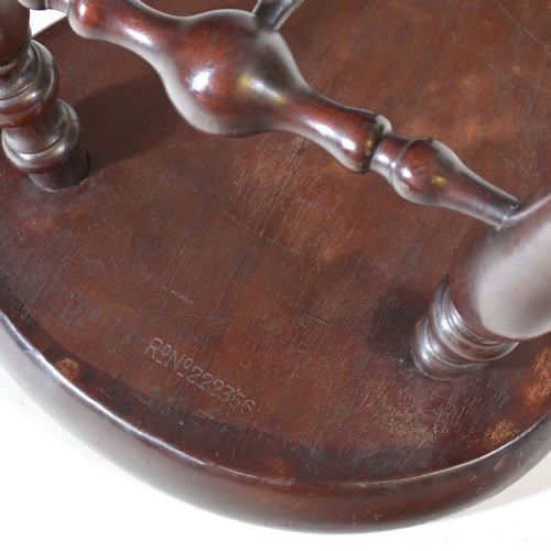 JAMES SHOOLBRED WALNUT COCKFIGHTING STOOL - ADDITIONAL PHOTO 3