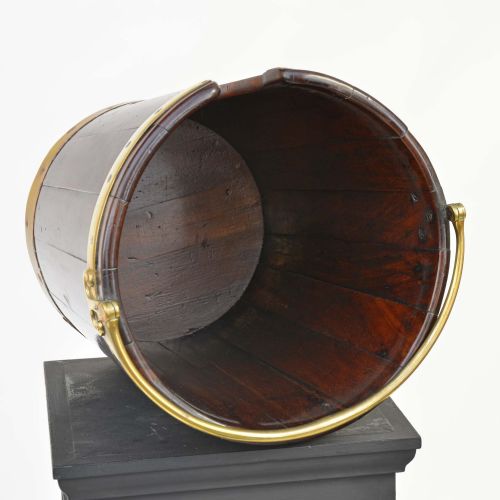 GEORGIAN MAHOGANY PLATE BUCKET OR PAIL - ADDITIONAL PHOTO 7
