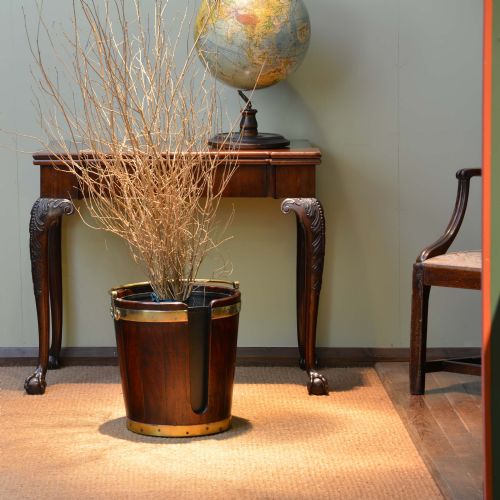 GEORGIAN MAHOGANY PLATE BUCKET OR PAIL - ADDITIONAL PHOTO 8