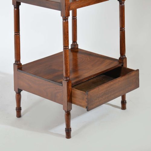 GEORGIAN MAHOGANY AFRAME WHATNOT - ADDITIONAL PHOTO 1