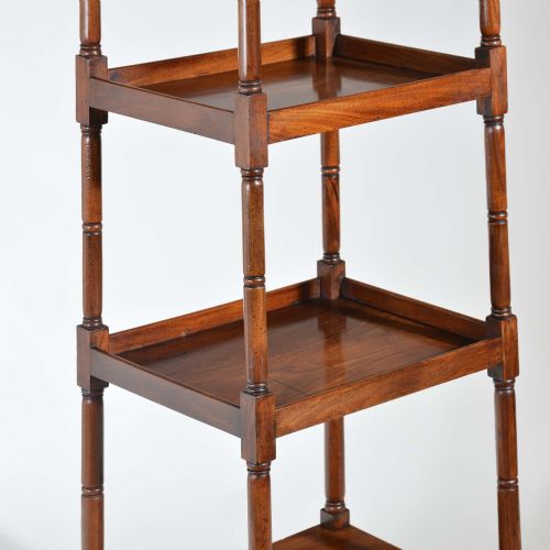 GEORGIAN MAHOGANY AFRAME WHATNOT - ADDITIONAL PHOTO 2