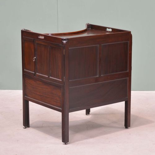 GEORGE II CONCAVE MAHOGANY COMMODE - ADDITIONAL PHOTO 19