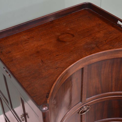 GEORGE II CONCAVE MAHOGANY COMMODE - ADDITIONAL PHOTO 20
