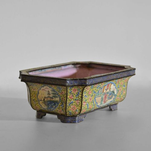QIANLONG CHINESE CANTON ENAMEL JARDINIRE - ADDITIONAL PHOTO 1