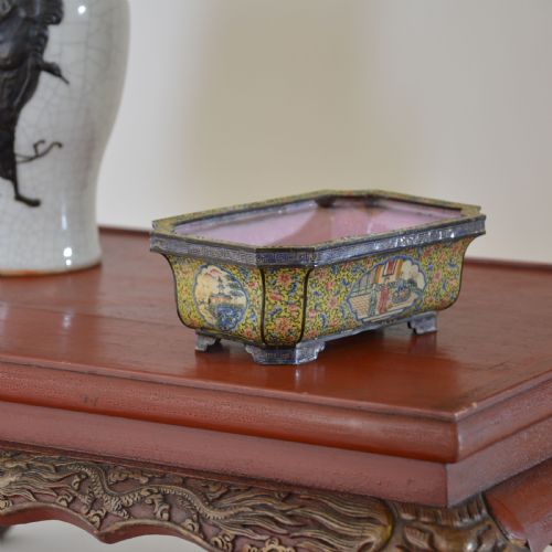 QIANLONG CHINESE CANTON ENAMEL JARDINIRE - ADDITIONAL PHOTO 10