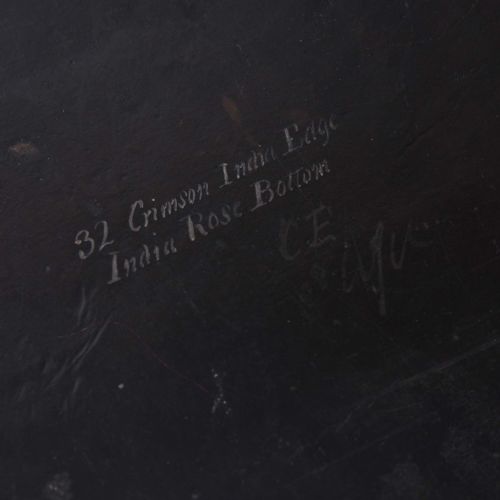 GEORGIAN OCTAGONAL SCARLET PAPIER MACH TRAY - ADDITIONAL PHOTO 11