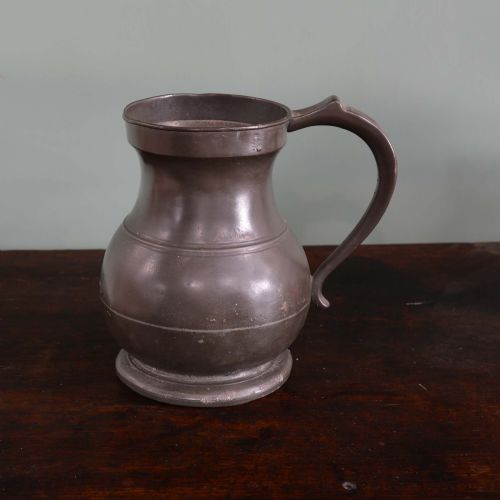 RARE 18TH CENTURY PEWTER GALLON MEASURE - ADDITIONAL PHOTO 1