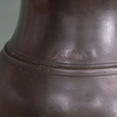 RARE 18TH CENTURY PEWTER GALLON MEASURE - ADDITIONAL PHOTO 2