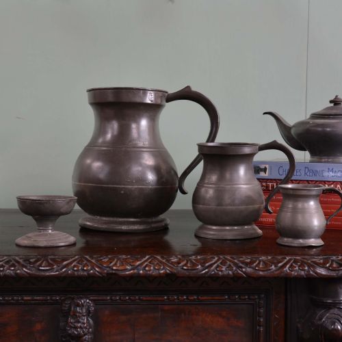 RARE 18TH CENTURY PEWTER GALLON MEASURE - ADDITIONAL PHOTO 7
