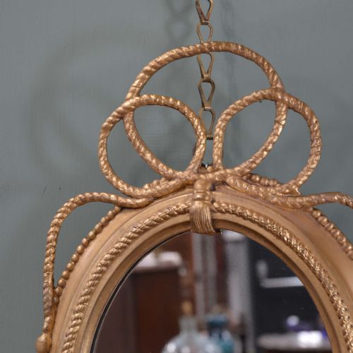 REGENCY GILT OVAL MIRROR - ADDITIONAL PHOTO 4