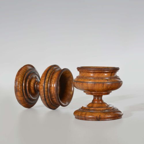 PAIR OF 19TH CENTURY POLLARD OAK CAPSTAN SALTS - ADDITIONAL PHOTO 2