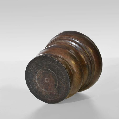 17TH CENTURY TURNED LIGNUMVITAE MORTAR - ADDITIONAL PHOTO 2