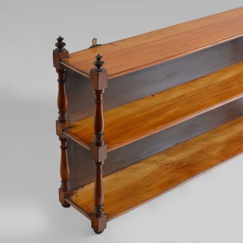 19TH CENTURY SATIN BIRCH DISPLAY SHELVES - ADDITIONAL PHOTO 1