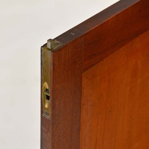 SMALL SHERATON MAHOGANY COLLECTOR'S CABINET ON STAND - ADDITIONAL PHOTO 6