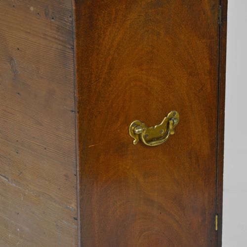 SMALL SHERATON MAHOGANY COLLECTOR'S CABINET ON STAND - ADDITIONAL PHOTO 8
