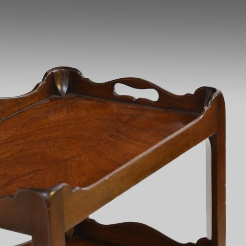 CHIPPENDALE REVIVAL MAHOGANY TRAYTOP CABINET - ADDITIONAL PHOTO 3