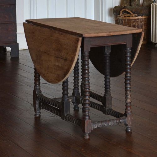 OAK BOBBIN GATE LEG TABLE - ADDITIONAL PHOTO 2