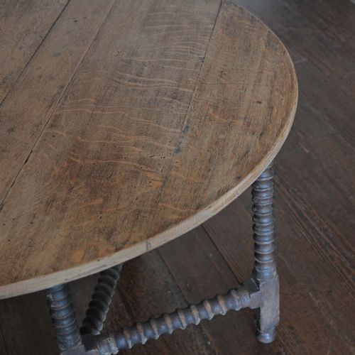 OAK BOBBIN GATE LEG TABLE - ADDITIONAL PHOTO 6