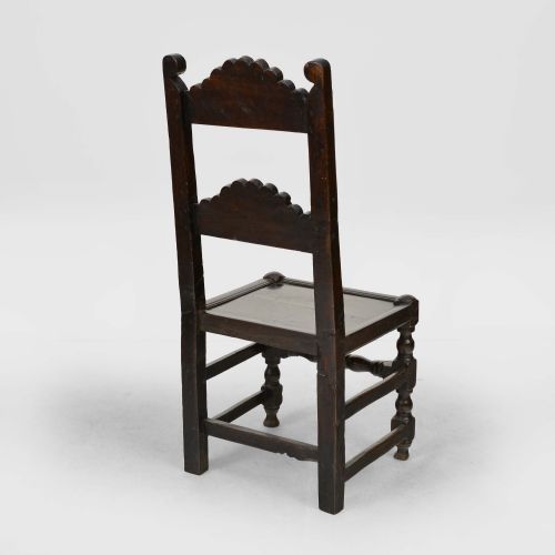 17TH CENTURY SOUTH YORKSHIRE OAK BACKSTOOL - ADDITIONAL PHOTO 6