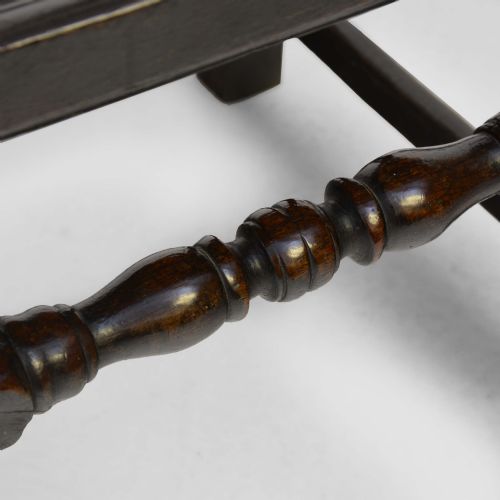 17TH CENTURY SOUTH YORKSHIRE OAK BACKSTOOL - ADDITIONAL PHOTO 7