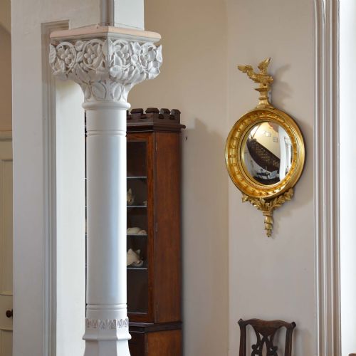 fig 1. Regency convex giltwood mirror